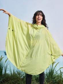 In My Nature Women's Outdoor Rain Jacket, Fashionable For Summer Fluorescent Yellow Jacket Fishing Jacket