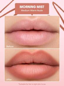 SHEGLAM Cloudline Blur Lip Liner-Morning Mist Lip Combo Brand Beauty Makeup Face Paint Cosmetic For Women Girls Perfect For Spring Summer Ideal For Y2K Fancy Fashion Suitable For Birthday Mother'S Day Gift Rave Party Ready Best Color - Morning Mist - View 2