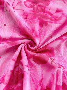 Soleia Váy mini dễ thương bằng vải voan thắt nơ hở lưng có dây đeo có thể điều chỉnh cỡ lớn dành cho nữ, họa tiết trơn màu, thích hợp cho kỳ nghỉ, bãi biển, hẹn hò, mua sắm, lãng mạn, phong cách Boho dành cho nữ - Nhiều màu - Xem 7