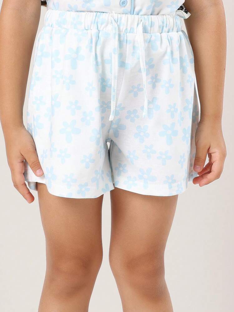 Soft Comfort Button Through Short Sleeve Pajama Set