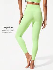 GLOWMODE 24" FeatherFit™ Crossover Leggings With Built-In Underwear Light Support Low Impact Yoga Daily Gym