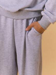 Musero Quần short chạy bộ Jersey co giãn Mùa xuân, Mùa hè, Ngày lễ, Kỳ nghỉ, - Xám - Xem 5