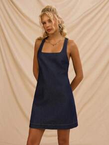 Avantive Mùa hè Phụ nữ Lãng mạn/Dự tiệc/Trang trọng/Sinh nhật/Quần áo thập niên 90/Phụ nữ công sở giản dị/Thanh lịch/Trang phục phương Tây/Đi chơi/Thời trang/Trần tục/Quần áo Y2k/Câu lạc bộ/Văn phòng/Cocktail/Cổ điển/Bodycon/Trang phục Rave Lễ hội/Vui nhộn/Sang trọng/Tiền cũ/Thời trang dạo phố/Trang phục nghỉ lễ/Trang phục hòa nhạc đồng quê/Quần áo công sở/Khiêm tốn/Nghỉ xuân/Trang phục độc thân/Hòa nhạc/Baddie/Cơ bản/Tốt nghiệp/A Line/Trang phục cao bồi/Váy ngắn denim - Rửa tối - Xem 8