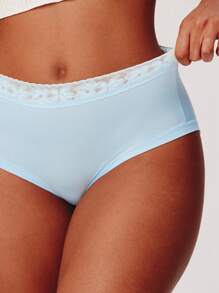 LUVLETTE 3-Pack High Rise TENCEL™ Modal Basic Briefs Airy Women Underwear Panties Set - Multicolor - View 11