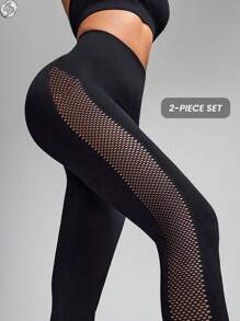 Innovista Seamless Fitness Suit Sports High Support Quick Dry Daily Sports Leisure Yoga HIIT Training Office To Gym Leotard Activewear Fall Bra Sports Health Fashion Clothing Fitness Night Training Sportswear Workwear Set, Women Athletic Set - Black - View 10