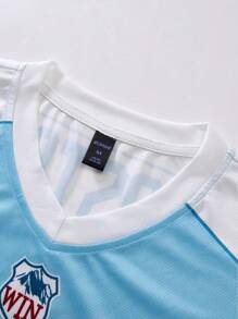 ROMWE MEN Prep Áo thun nam tay ngắn in khẩu hiệu, thích hợp mặc hàng ngày vào mùa xuân và mùa hè - Nhiều màu - Xem 6