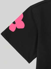 Manfinity Joysei 男士圆领短袖花卉印花休闲T恤，夏季