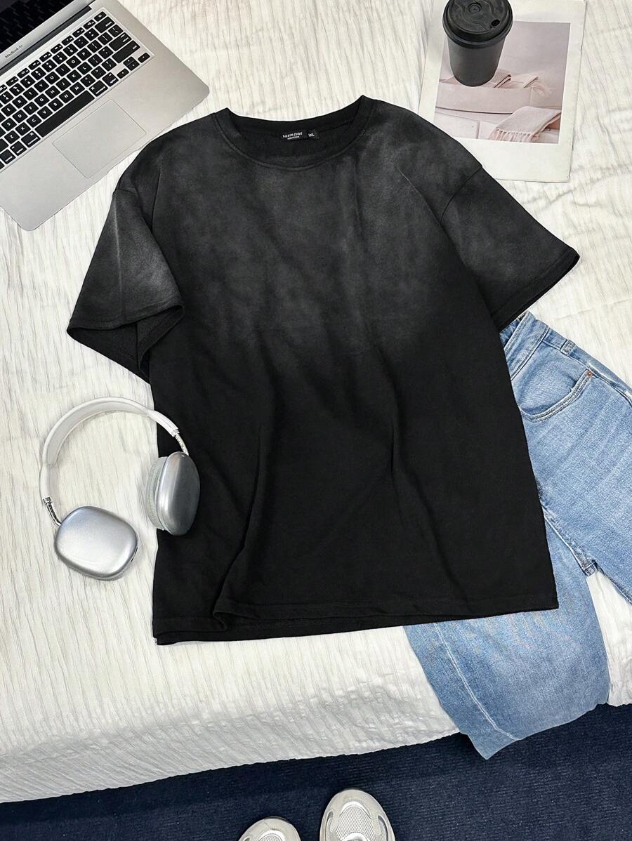 SHEIN EZwear Plus Size Women Black Zebra Print Short Sleeve Casual Oversized T-Shirt,Holiday Outfits,Summer,Vacation,European Summer,Streetwear,Y2K,Country,Beach,2000s Style,Western,Country Concert,School - Black - View 1