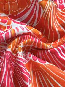 Swim Mod Conjunto de bikini de 2 piezas con estampado de flor de cerezo, top sin tirantes y Bottom, traje de baño de moda para mujer para vacaciones en la playa, nuevo lanzamiento 2025