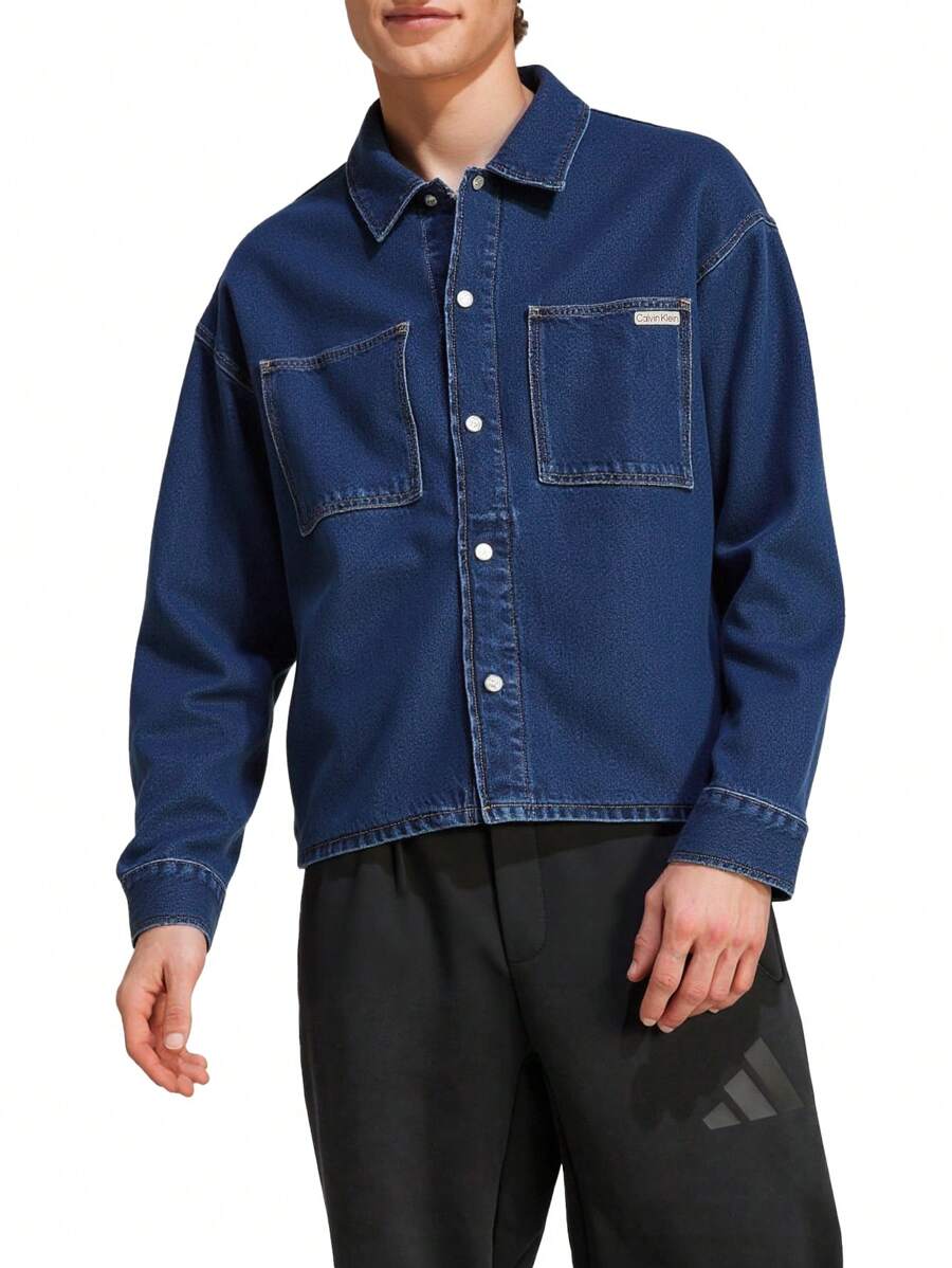 Calvin Klein RELAXED SHIRT JACKET - Denim dark - View 1