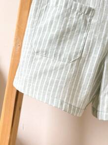 Loomiva Young Boys Casual Outing Collegiate Striped Jumpsuit, Comfortable & Versatile