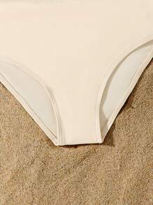 SHEIN Tween Girl Solid Spaghetti Strap Bikini Set, Cute Vacation Beach Swimwear Outfit