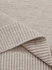 Men Solid Casual High Neck Regular Sweater