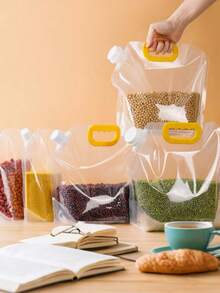 Kantong Penyimpanan Makanan, Wadah Penyimpanan Makanan Transparan Modern untuk Dapur - Clear - View 10