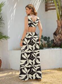 Shutterstock Glamance Vestido largo y sexy sin espalda elegante para damas, vestido casual de playa para el verano