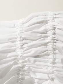 SHEIN EZwear 白色編織休閒夏季無袖背心