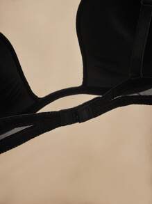 Charlaine French Lace Ruffle Romantic Sexy Ladies' Lingerie - Black - View 10