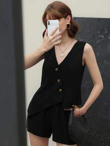 EMERY ROSE 女士日常两件套服装 - 黑色 - 查看 2