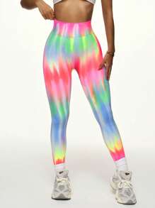 SHEIN Sport Studio Nahtlose, hochdehnbare, hochsitzende Bodycon-Formende-Leggins