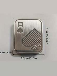 Metalowe zabawki Fidget - Metalowa karta do pokera Push Fidget Slider Zabawka antystresowa, męska zabawka EDC Fidget Toy Haptic Coin, zabawki na biurko Prezenty dla chłopaka i ojca