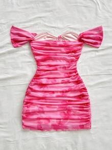 Soleia Summer Vacation Knit Mesh Cute Floral Print Strapless Birthday Tube Bodycon Pink Dress For Women Fall Dresses For Women   School Clothe  Rave Outfits  Concert Tops   Homecoming Dress   Christmas Clothes  Office Dress  Date Night Outfits Women Dress For Wedding Guest  Birthday Dresses For Women   Halloween Costumes  Brunch Outfits For Women  Sexy Bohemian Clothes For Women  Fairycore White Lace Dress Fringe Dress Fall Dresses For Women Teacher Dress Korean Flowy Dress