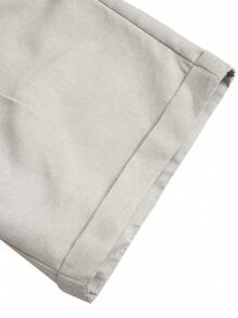 Manfinity Homme Men's Solid Color Casual Pocket Shorts, Versatile Summer Fashion Mens Dress Shorts Mens Khaki Shorts Bermuda Shorts Men