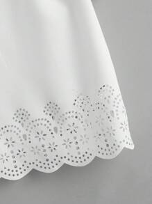 Ellevyn 貝殼邊鏤空邊上衣