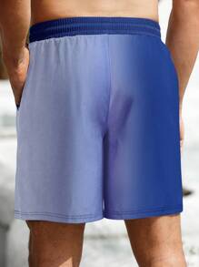 Manfinity Swimmode Men's Holiday Printed Casual Beach Shorts BeachModeOn - Multicolor - View 2