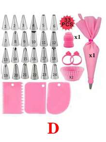 SHEIN Dụng cụ làm mịn bánh bằng nhựa có thể điều chỉnh chiều cao, dụng cụ cạo bơ, dụng cụ làm bánh để làm mịn bề mặt bánh - Nhiều màu - Xem 5