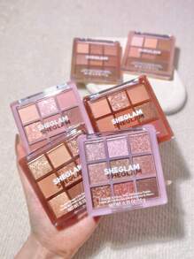 SHEGLAM Cinnamon Spice 9-Pan Eyeshadow Palette Brand Beauty Makeup Face Paint Cosmetic For Women Girls Perfect For Fall Winter Ideal For Y2K Fancy Fashion Suitable For Birthday Christmas Present Party Ready Best Color