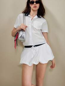 Muvela Women Two Pieces Outfits For Daily Wear - White - View 4