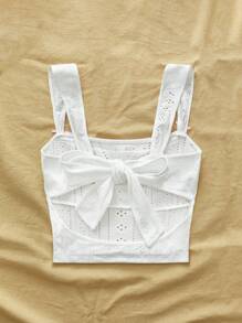 SHEIN VCAY Top corto de punto ajustado de unicolor para mujer, para vacaciones de verano, atuendo casual de verano para vacaciones, atuendo de vacaciones bohemio en la playa, estilo boho chic, atuendo para conciertos campestres, atuendos para festivales de vacaciones, atuendos de playa para mujer, estilo old money para mujer, con textura de tejido de punto