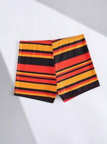 Swim Vcay Bañadores con estampado de rayas de colores, traje de baño tipo biquini de verano