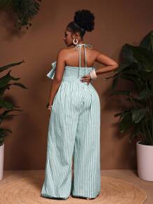 Slaydiva Slayr Plus 条纹印花夏季度假服 - 綠色 - 查看 2