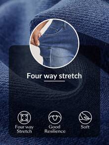 Flexra Women's Fashionable Denim Shorts, Suitable For Summer Denim Shorts High Waist - Blue - View 7