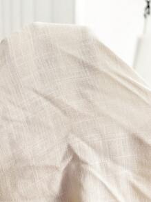 SHEIN LUNE Women's Vacation Bohemian Short Sleeve Blouse - Apricot - View 5