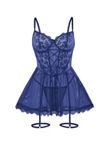 3 Packungen Kontrast Spitze Mesh BH-Träger Sexy Wäsche Kleid