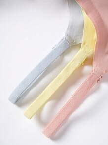 SHEIN 3件套印花波浪边少女内裤 - 彩色 - 查看 4