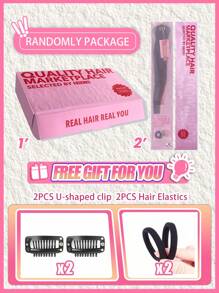 8 Stück gerade Echthaar-Extensions zum Einklipsen, 1B Farbe für den täglichen Gebrauch, einfach zu tragen, Burgunderrot Haarextensions