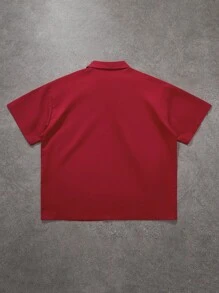 Manfinity Hypemode Camisa casual de verano con estampado de letra para hombre