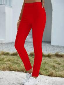 EMERY ROSE Einfarbige Skinny-Jeans mit Taschen, vielseitig einsetzbare Lässig Mode Jeans