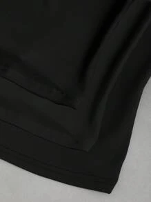 Sweetra Blusa casual de verano con cuello cuadrado, plisada, para mujer de talla grande