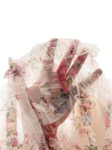 Elenzga Váy ngủ in hoa lãng mạn cỡ lớn cho nữ, mùa hè - Nhiều màu - Xem 7