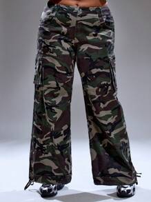 MUSERA Plus Size Women Low Rise Loose Fit Cargo Jeans Summer Streetstyle Vacation Holiday 90's Y2k Cute Casual City Muse