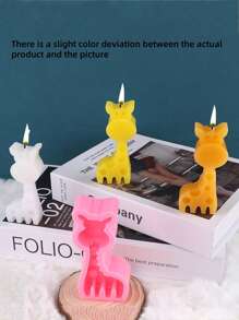 1pc Giraffe Shaped Silicone Mold For Soap, Candle, And Clay Crafting DIY - Multicolor - View 5