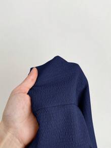 LMoss Kids LMoss年轻女孩阔腿宽松休闲纯色裤，适合春夏季 - 藍色 - 查看 9