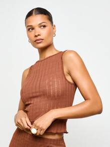 AiiRZ Ribbed Knit Co-Ord Set Sleeveless Tank Maxi Skirt Fall Festival Resort Beach Vacation Loungewear Two Piece Set