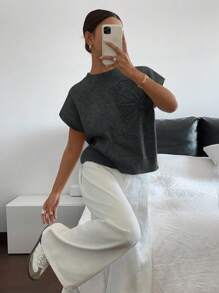 Siren Gaze 女士针织休闲套头衫，时尚日常穿着