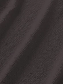 Plus Size Women Summer Solid Color Round Neck Ruffle Trim Short Cap Sleeve Blouse