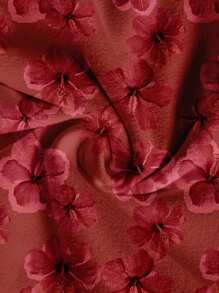 Soleia 女式休闲度假V领蝴蝶结露背上衣，夏季